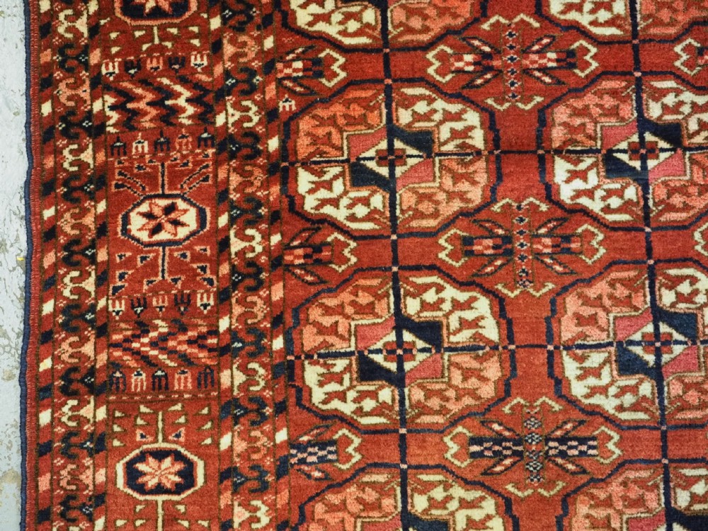 ANTIQUE TEKKE TURKMEN 'DOWRY' RUG, SMALL SIZE AND VERY FINE WEAVE, CIRCA 1870/80. View VII