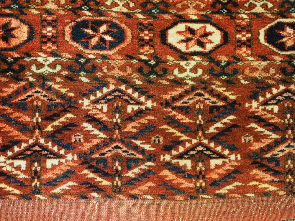 ANTIQUE TEKKE TURKMEN 'DOWRY' RUG, SMALL SIZE AND VERY FINE WEAVE, CIRCA 1870/80. View X