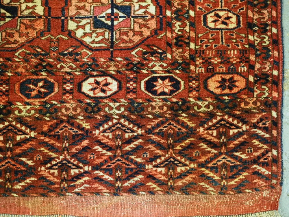 ANTIQUE TEKKE TURKMEN 'DOWRY' RUG, SMALL SIZE AND VERY FINE WEAVE, CIRCA 1870/80. View XI