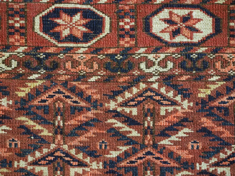ANTIQUE TEKKE TURKMEN 'DOWRY' RUG, SMALL SIZE AND VERY FINE WEAVE, CIRCA 1870/80. View XII