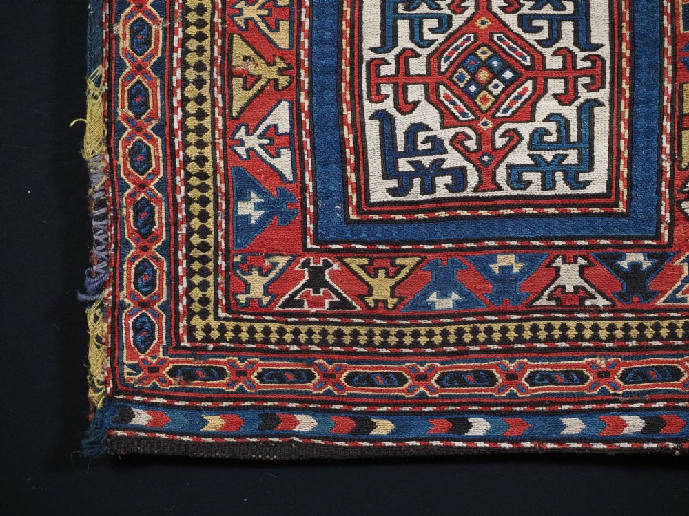 ANTIQUE SHAHSAVAN SOUMAK SADDLEBAG WITH ORIGINAL BACK, CIRCA 1880. View IV