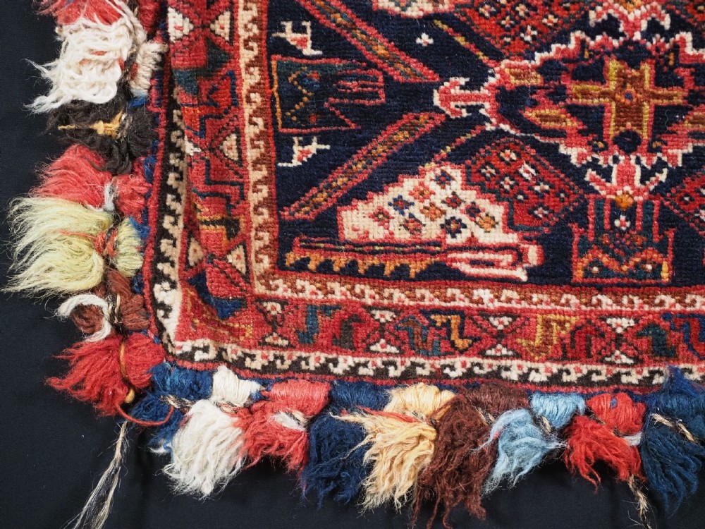 ANTIQUE CHANTEH BAG BY THE AFSHAR TRIBE, OUTSTANDING CONDITION, CIRCA 1890. View V