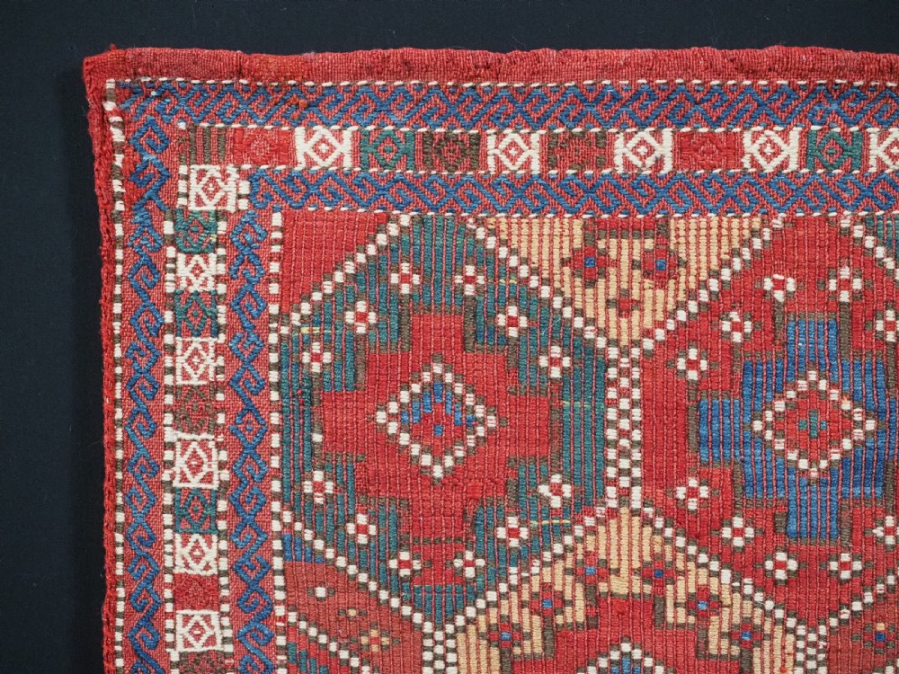 ANTIQUE VANITY BAG BY THE AZERI TRIBES OF AZERBAIJAN, EXCELLENT CONDITION, CIRCA 1900. View V