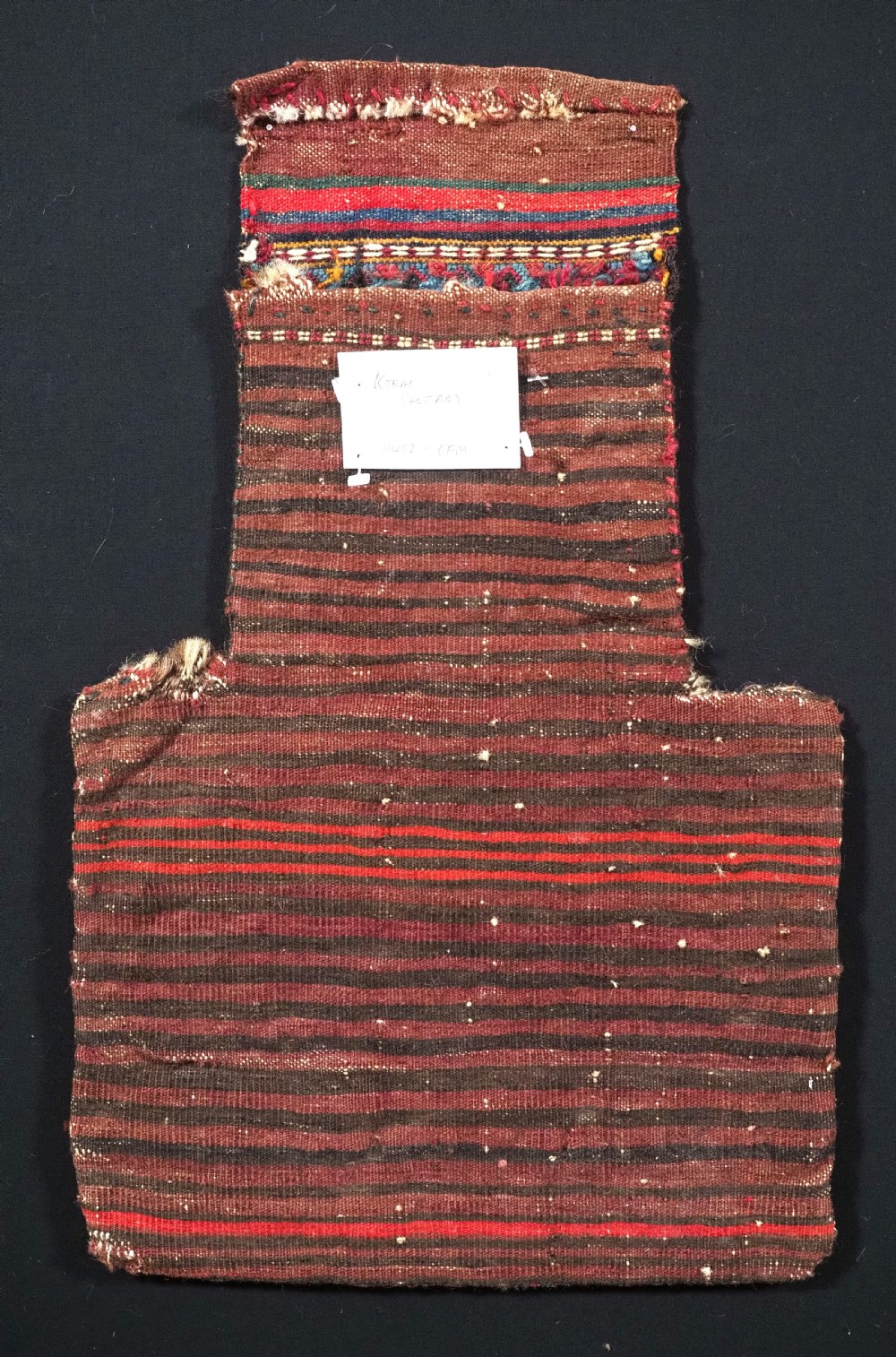 ANTIQUE SALT-BAG (NAMAKDAN) BY THE QUCHAN KURD NOMADS, CIRCA 1900. View VII