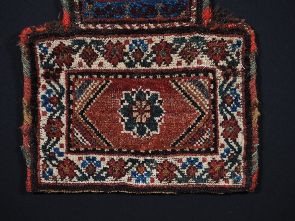 ANTIQUE SALT-BAG (NAMAKDAN) FROM THE VARAMIN REGION NOMADS, CIRCA 1900. View III