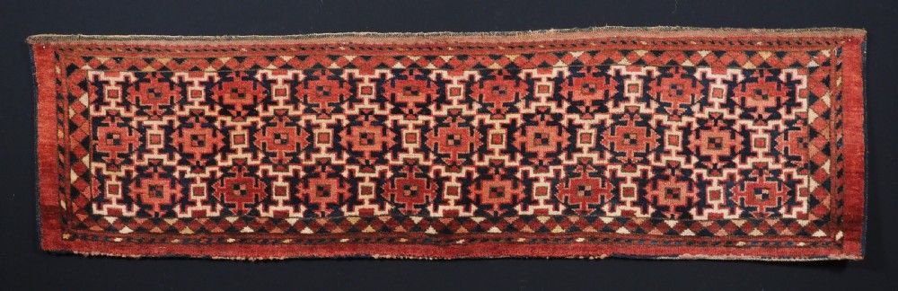 ANTIQUE ERSARI TURKMEN TORBA WITH KOCHAK DESIGN, CIRCA 1880.