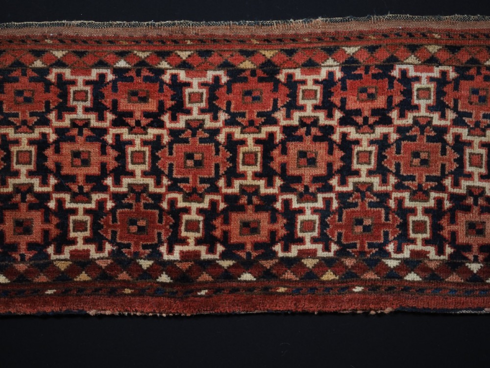 ANTIQUE ERSARI TURKMEN TORBA WITH KOCHAK DESIGN, CIRCA 1880. View III
