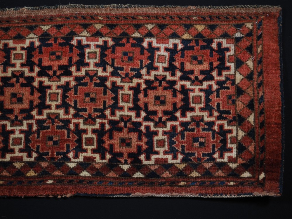 ANTIQUE ERSARI TURKMEN TORBA WITH KOCHAK DESIGN, CIRCA 1880. View IV
