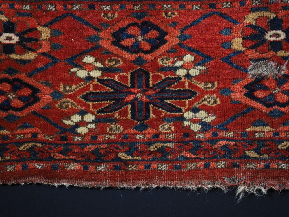 ANTIQUE ERSARI BESHIR TURKMEN TORBA WITH MINA KHANI DESIGN, CIRCA 1870. View V