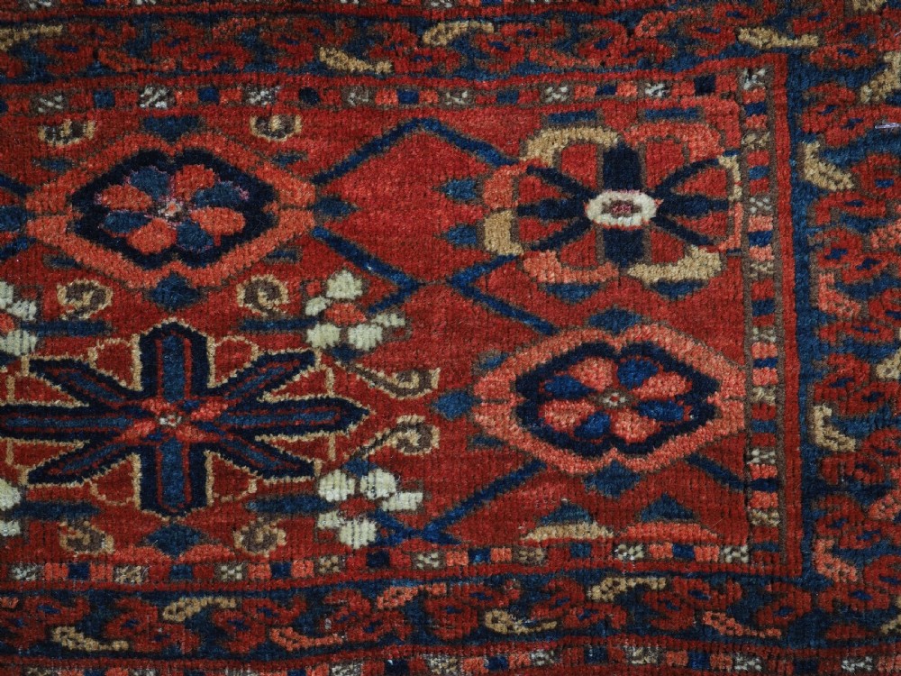 ANTIQUE ERSARI BESHIR TURKMEN TORBA WITH MINA KHANI DESIGN, CIRCA 1870. View VIII