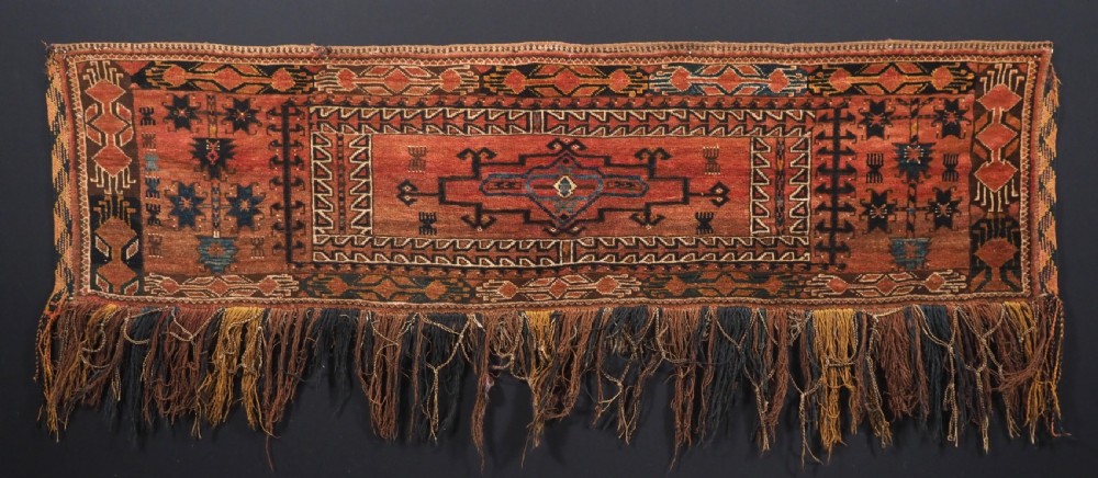 ANTIQUE ERSARI TURKMEN TORBA OF VERY LARGE SIZE, CIRCA 1900.