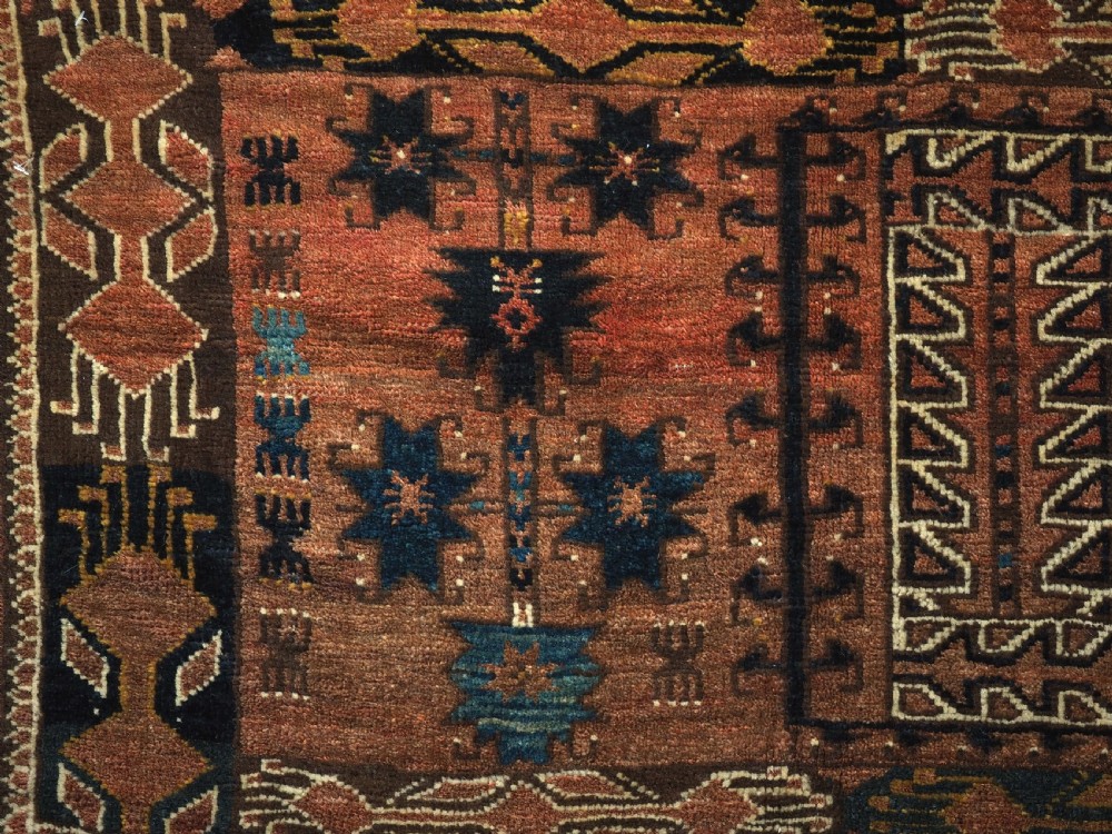 ANTIQUE ERSARI TURKMEN TORBA OF VERY LARGE SIZE, CIRCA 1900. View V