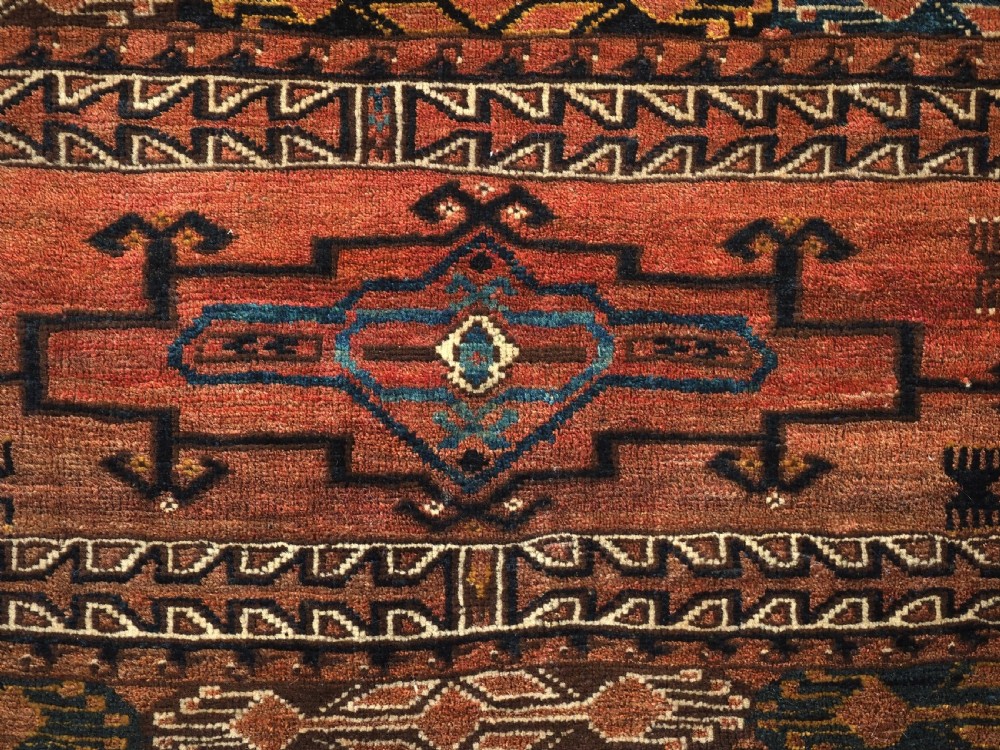 ANTIQUE ERSARI TURKMEN TORBA OF VERY LARGE SIZE, CIRCA 1900. View VII