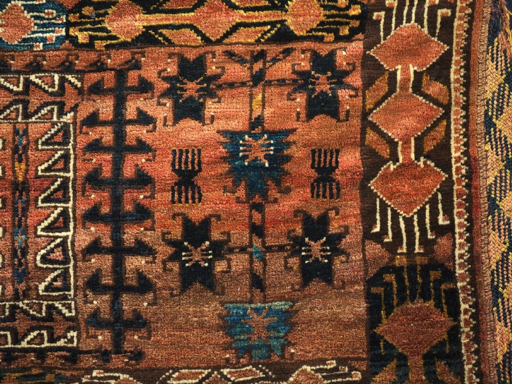 ANTIQUE ERSARI TURKMEN TORBA OF VERY LARGE SIZE, CIRCA 1900. View IX