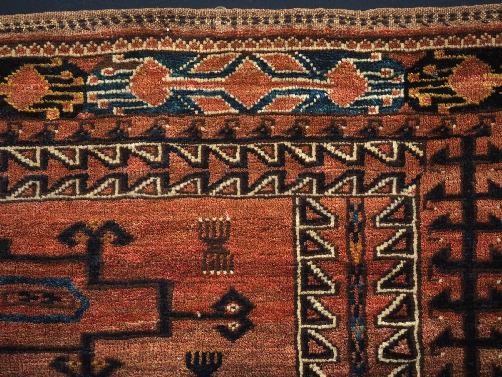 ANTIQUE ERSARI TURKMEN TORBA OF VERY LARGE SIZE, CIRCA 1900. View X
