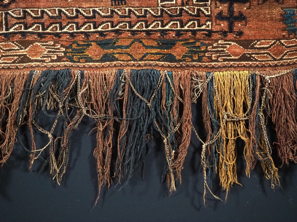 ANTIQUE ERSARI TURKMEN TORBA OF VERY LARGE SIZE, CIRCA 1900. View XI