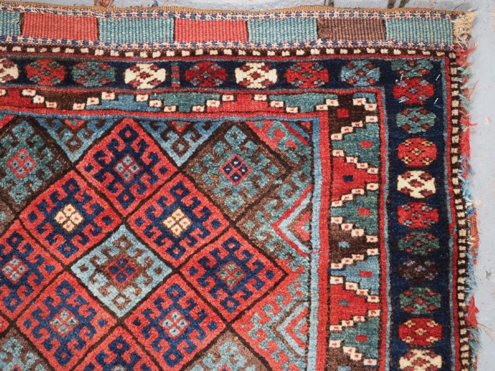 ANTIQUE JAF KURD SADDLEBAG, THICK FULL PILE, CIRCA 1890. View III
