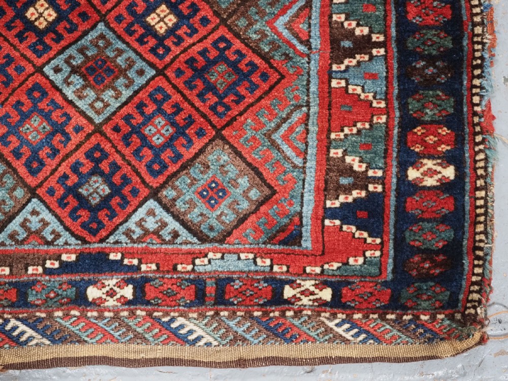 ANTIQUE JAF KURD SADDLEBAG, THICK FULL PILE, CIRCA 1890. View V