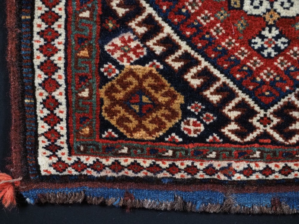 ANTIQUE PAIR OF SADDLEBAG FACES, LURI TRIBE, FINE WEAVE & SMALL SIZE, CIRCA 1900. View VIII