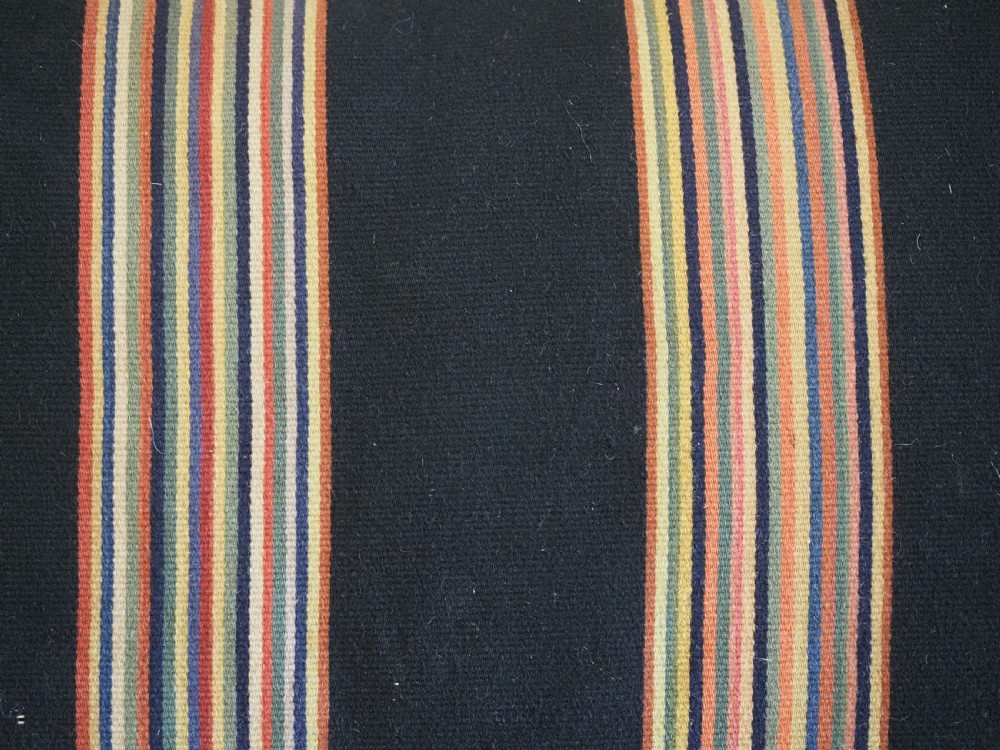 ANTIQUE SWEDISH CARRIAGE CUSHION, COMPLETE WITH BACK, FILLED, MID 19TH CENTURY. View VIII