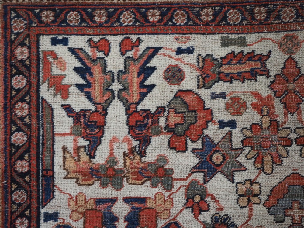 ANTIQUE KIRMAN AFSHAR VASE DESIGN RUG, VERY FINE WEAVE, SCARCE ITEM, MID 19TH CENTURY. View VII