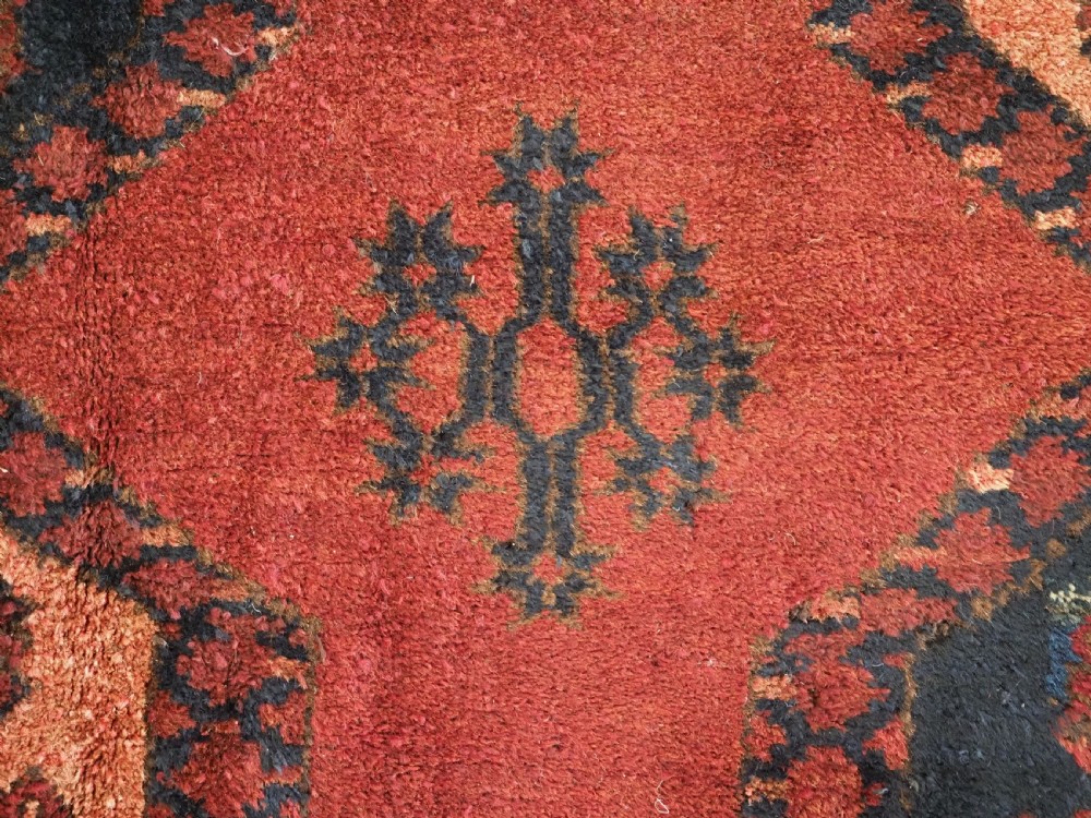 ANTIQUE AFGHAN ERSARI TURKMEN CARPET OF TRADITIONAL DESIGN, LARGE SIZE, CIRCA 1900. View XI