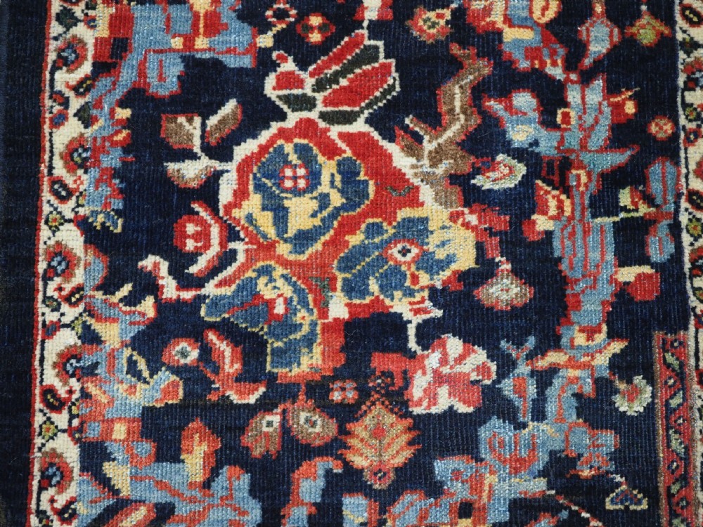 ANTIQUE MAHAL LONG RUNNER OF NARROW WIDTH, GREAT DESIGN & COLOUR, CIRCA 1900. View IX