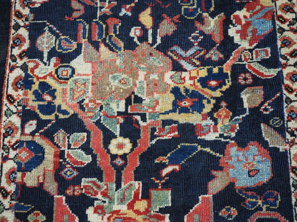ANTIQUE MAHAL LONG RUNNER OF NARROW WIDTH, GREAT DESIGN & COLOUR, CIRCA 1900. View XI