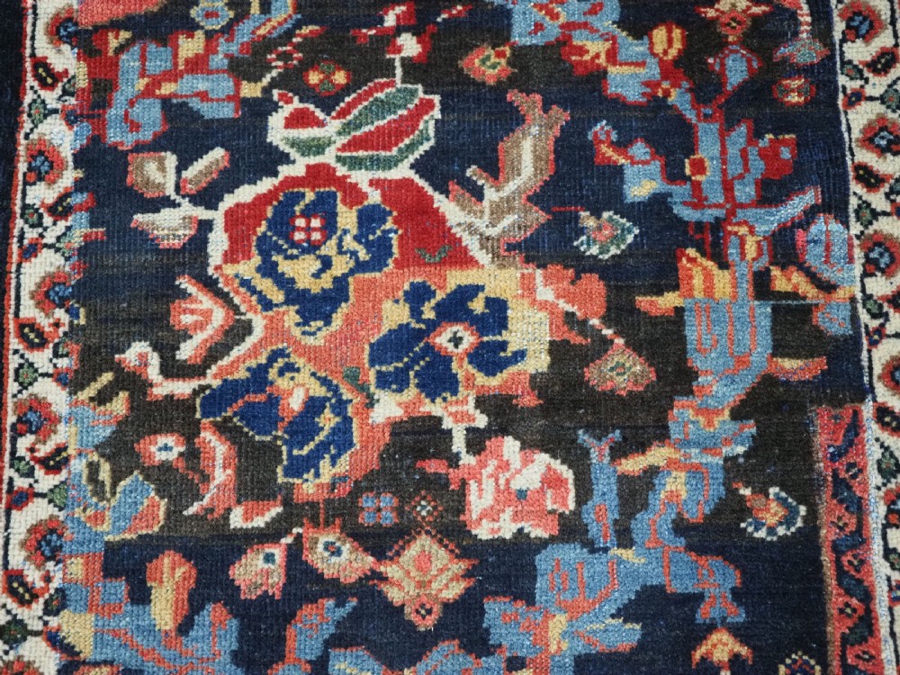 ANTIQUE MAHAL LONG RUNNER OF NARROW WIDTH, GREAT DESIGN & COLOUR, CIRCA 1900. View XII