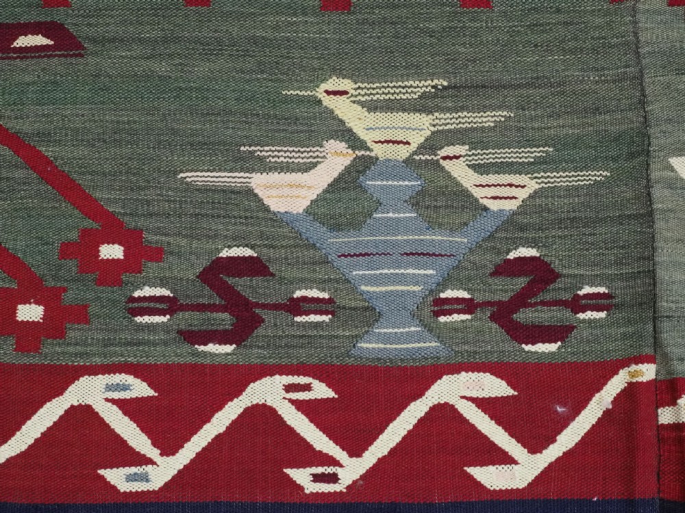 RARE ANTIQUE PIROT / SARKOY KILIM OF OUTSTANDING DESIGN, WOVEN IN 4 PARTS CIRCA 1900. View IX