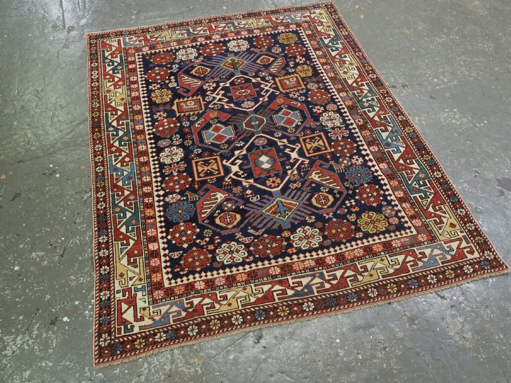 ANTIQUE CAUCASIAN KUBA SHIRVAN RUG, OUTSTANDING EXAMPLE OF 'BIRD TREE' DESIGN. CIRCA 1880. View II