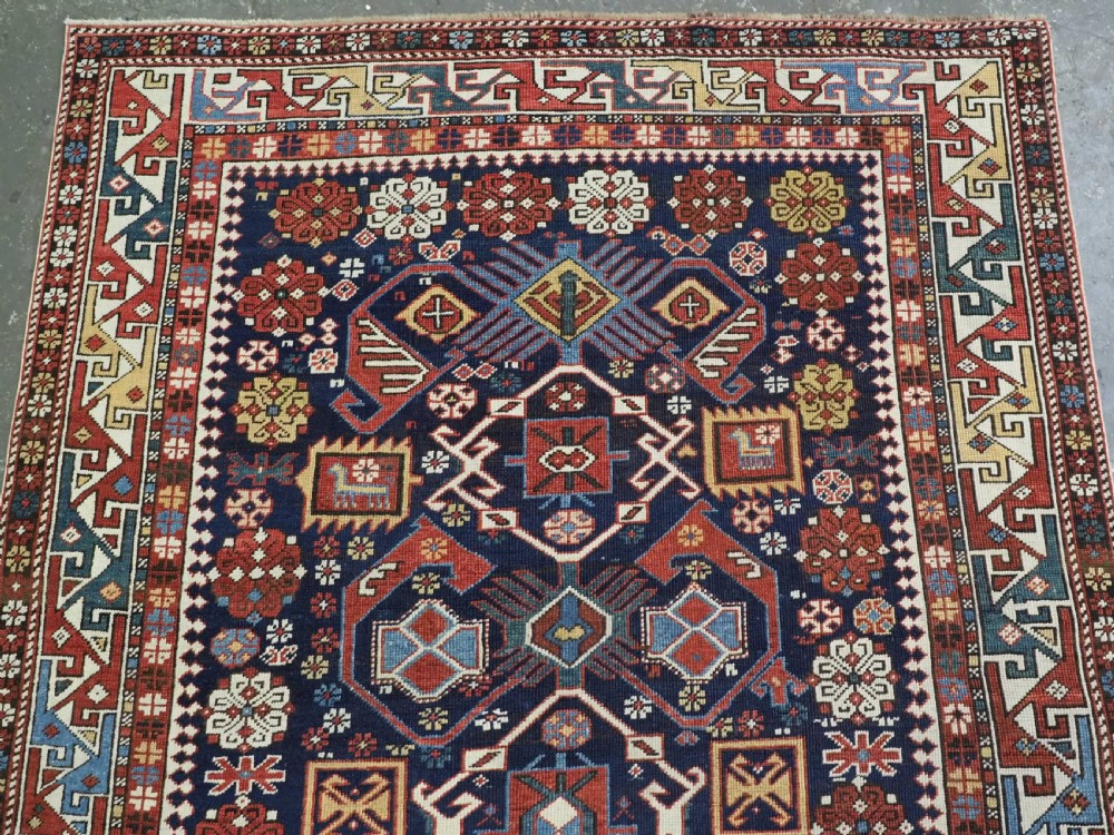 ANTIQUE CAUCASIAN KUBA SHIRVAN RUG, OUTSTANDING EXAMPLE OF 'BIRD TREE' DESIGN. CIRCA 1880. View III