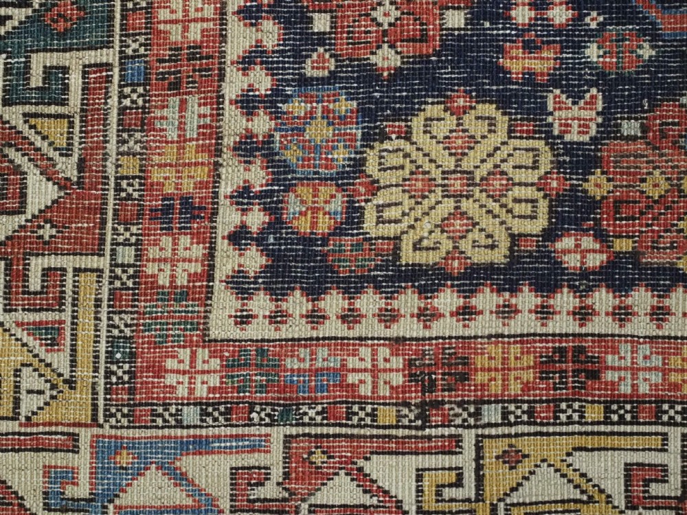 ANTIQUE CAUCASIAN KUBA SHIRVAN RUG, OUTSTANDING EXAMPLE OF 'BIRD TREE' DESIGN. CIRCA 1880. View XIV