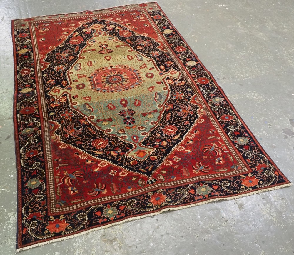ANTIQUE JOZAN SAROUK RUG, SUPERB EARLY EXAMPLE WITH OUTSTANDING COLOUR, CIRCA 1900. View II