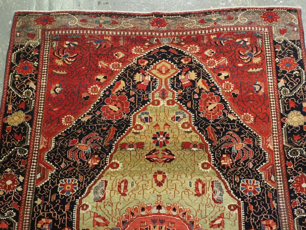 ANTIQUE JOZAN SAROUK RUG, SUPERB EARLY EXAMPLE WITH OUTSTANDING COLOUR, CIRCA 1900. View III