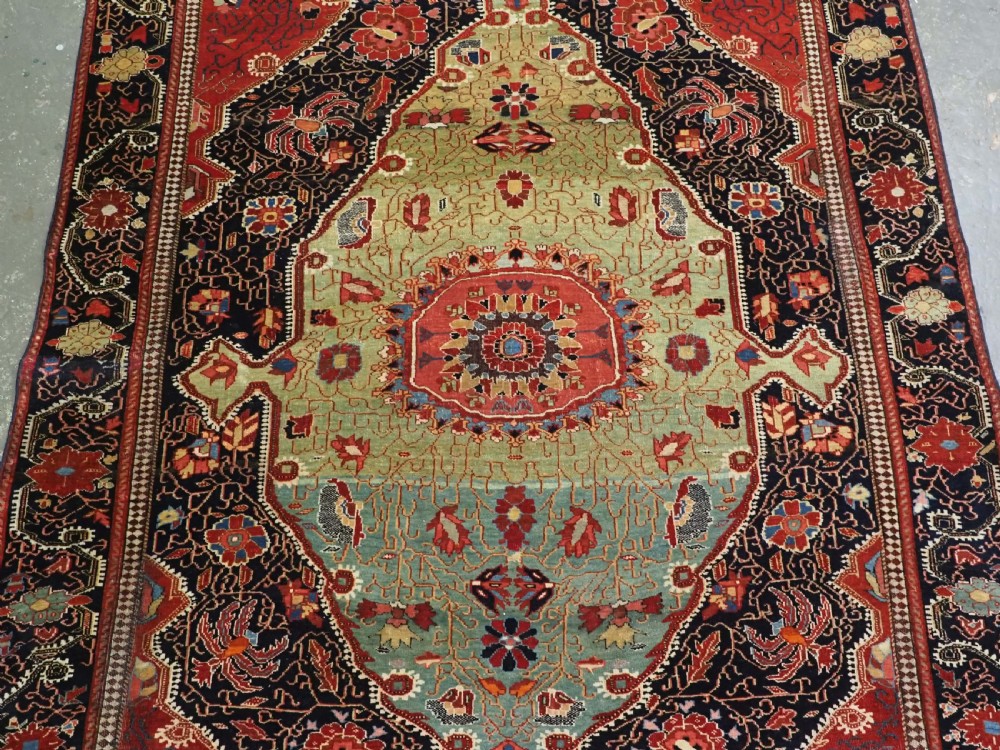ANTIQUE JOZAN SAROUK RUG, SUPERB EARLY EXAMPLE WITH OUTSTANDING COLOUR, CIRCA 1900. View IV