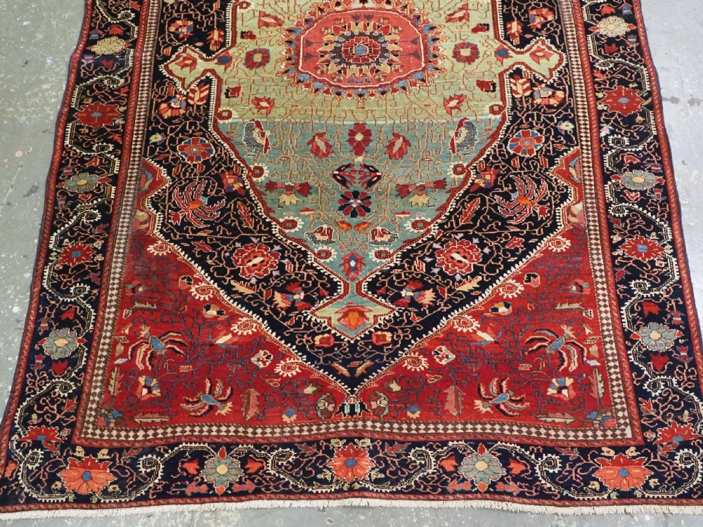 ANTIQUE JOZAN SAROUK RUG, SUPERB EARLY EXAMPLE WITH OUTSTANDING COLOUR, CIRCA 1900. View V