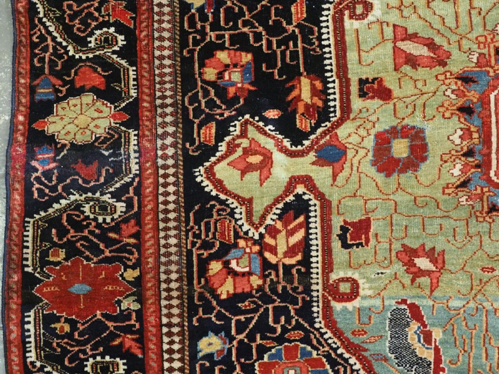 ANTIQUE JOZAN SAROUK RUG, SUPERB EARLY EXAMPLE WITH OUTSTANDING COLOUR, CIRCA 1900. View VII