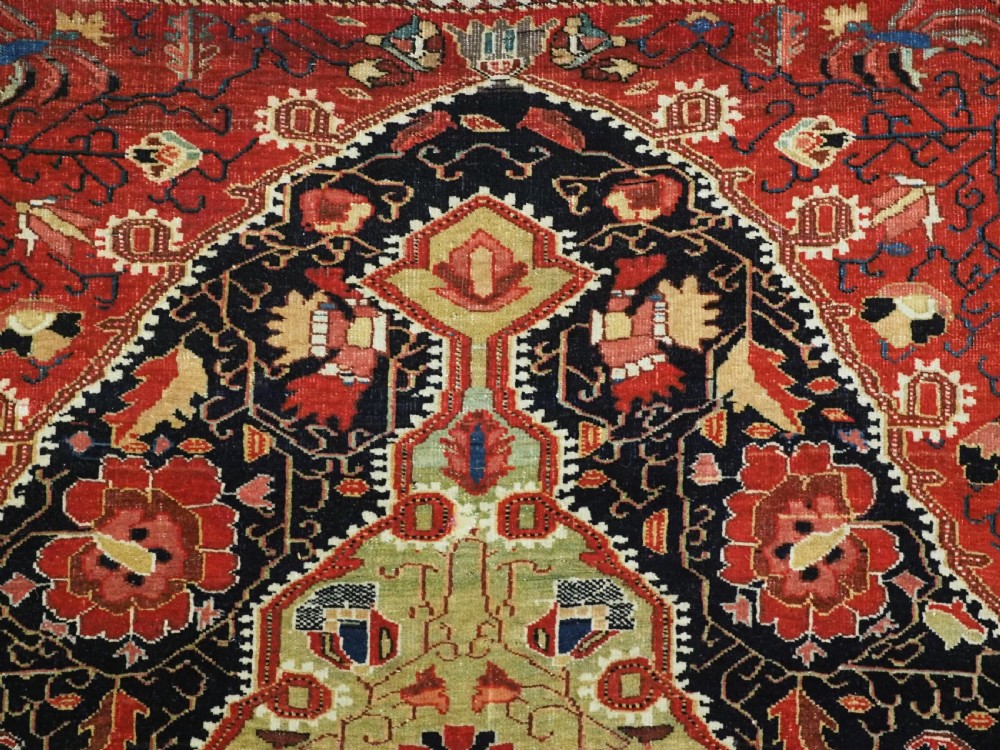 ANTIQUE JOZAN SAROUK RUG, SUPERB EARLY EXAMPLE WITH OUTSTANDING COLOUR, CIRCA 1900. View IX