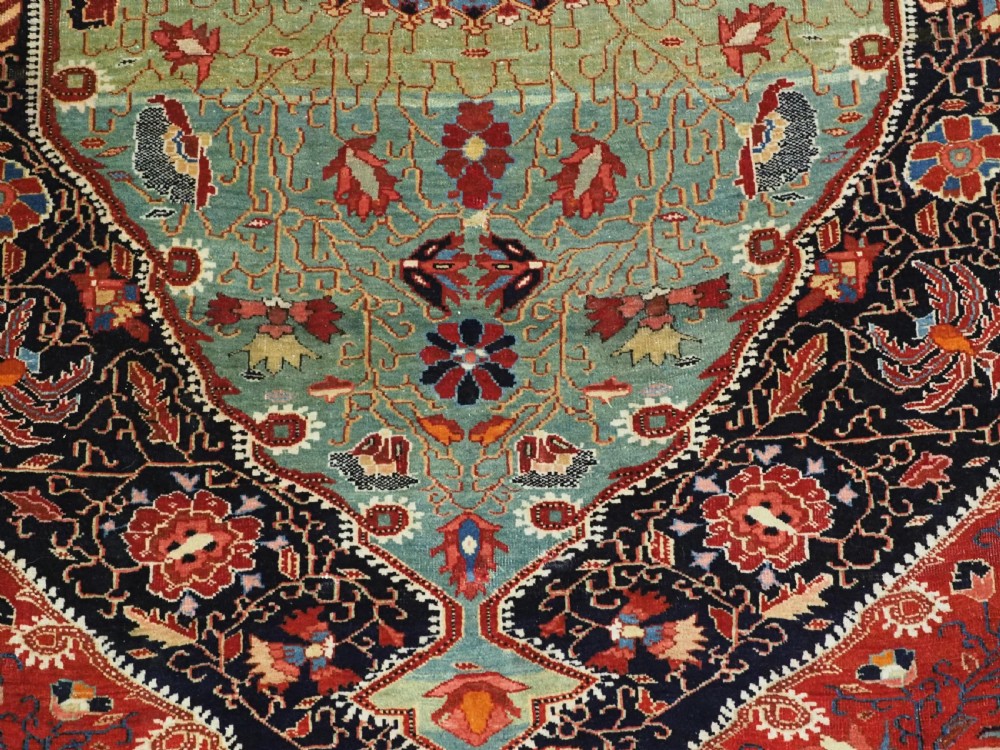 ANTIQUE JOZAN SAROUK RUG, SUPERB EARLY EXAMPLE WITH OUTSTANDING COLOUR, CIRCA 1900. View XII
