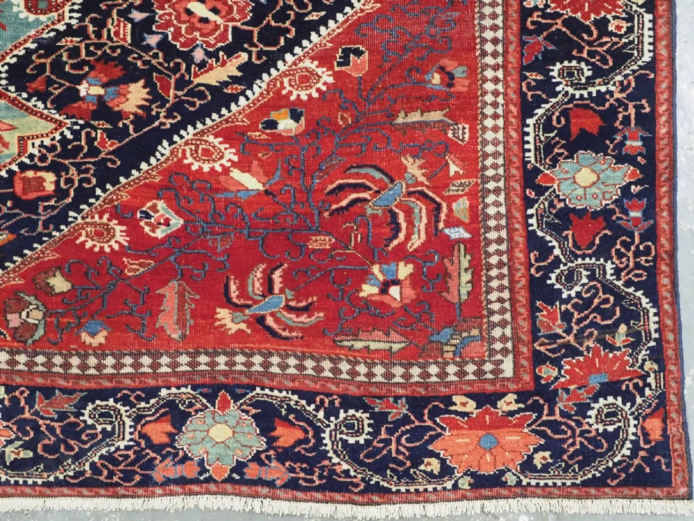 ANTIQUE JOZAN SAROUK RUG, SUPERB EARLY EXAMPLE WITH OUTSTANDING COLOUR, CIRCA 1900. View XIII