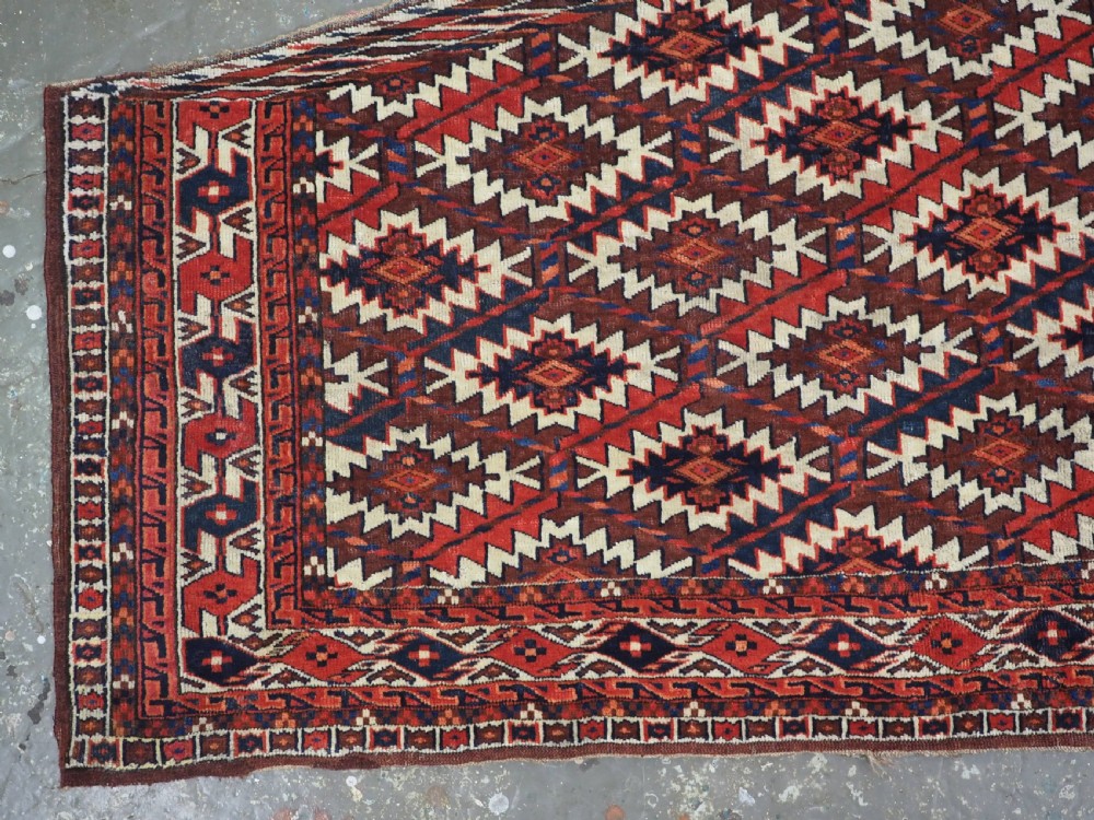 A PAIR OF ANTIQUE YOMUT TURKMEN ASMALYK, TRIBAL DOWRY WEAVINGS, 2ND HALF 19TH CENT. View IV