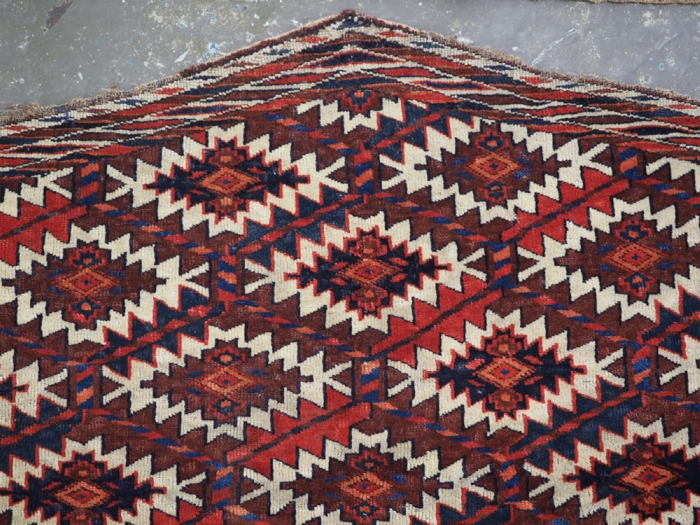 A PAIR OF ANTIQUE YOMUT TURKMEN ASMALYK, TRIBAL DOWRY WEAVINGS, 2ND HALF 19TH CENT. View V