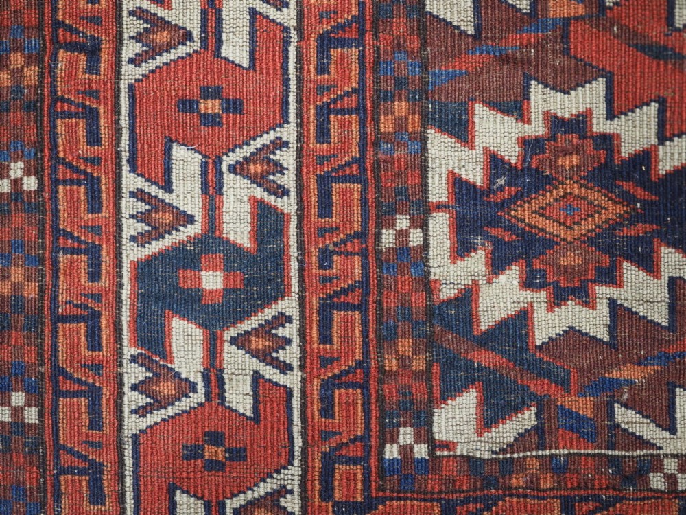 A PAIR OF ANTIQUE YOMUT TURKMEN ASMALYK, TRIBAL DOWRY WEAVINGS, 2ND HALF 19TH CENT. View VIII