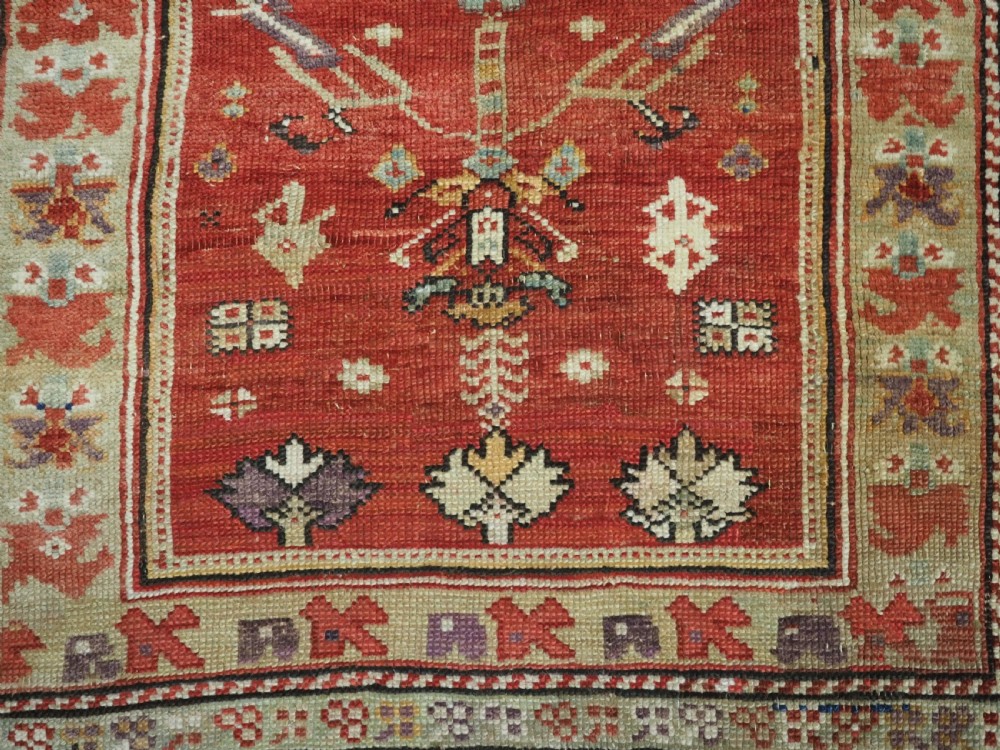 ANTIQUE TURKISH KONYA REGION VILLAGE PRAYER RUG, EARLY 19TH CENTURY. View IX