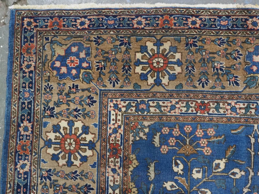 ANTIQUE 'BENLIAN' TABRIZ CARPET WITH 'VASE' DESIGN, OUTSTANDING COLOUR, CIRCA 1900/20. View VI