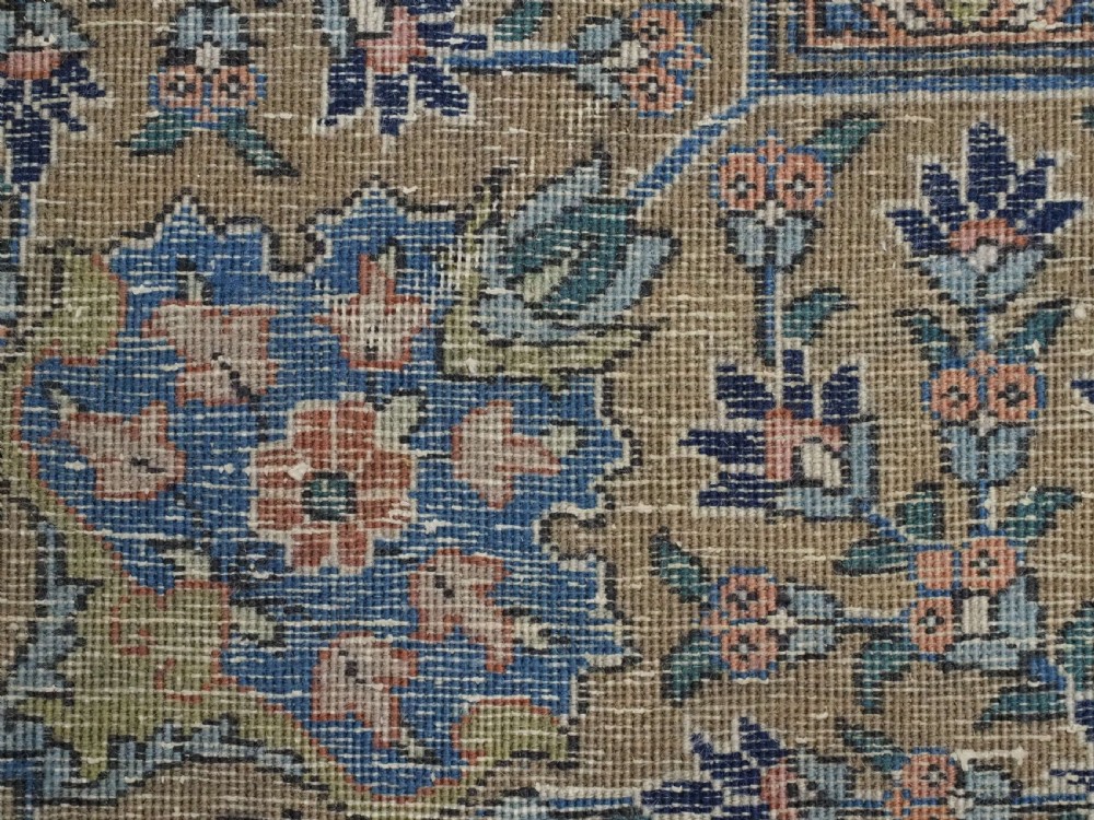 ANTIQUE 'BENLIAN' TABRIZ CARPET WITH 'VASE' DESIGN, OUTSTANDING COLOUR, CIRCA 1900/20. View XVII