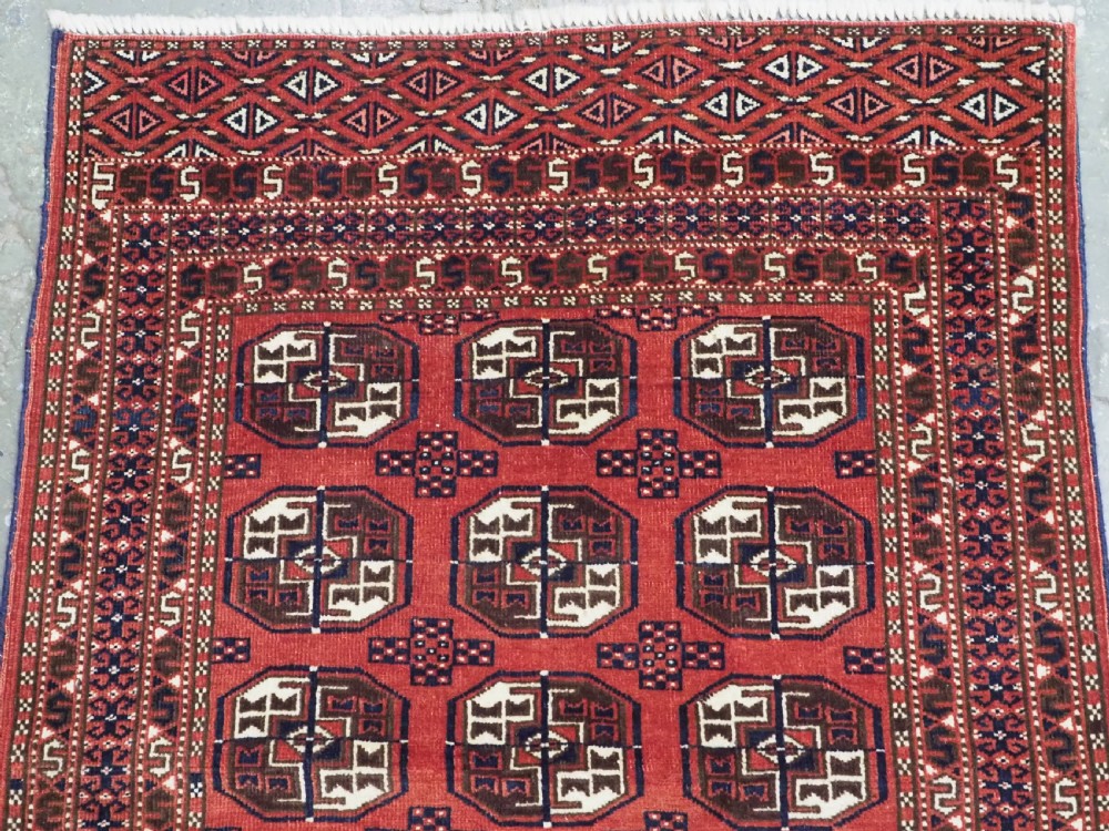 ANTIQUE YOMUT TURKMEN RUG OF SMALL SIZE, EXCELLENT CONDITION, CIRCA 1920. View III