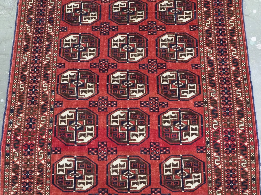 ANTIQUE YOMUT TURKMEN RUG OF SMALL SIZE, EXCELLENT CONDITION, CIRCA 1920. View IV