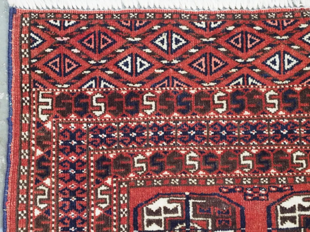 ANTIQUE YOMUT TURKMEN RUG OF SMALL SIZE, EXCELLENT CONDITION, CIRCA 1920. View VI